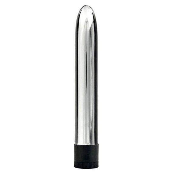 Vibrator clasic argintiu Silver Warrior pret mic