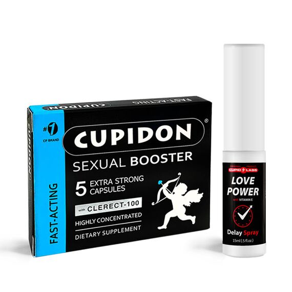 Cupidon Sexual Booster Tablete pentru bărbați 5 caps. + Spray anti ejaculare precoce pentru bărbați Love Power pret mic