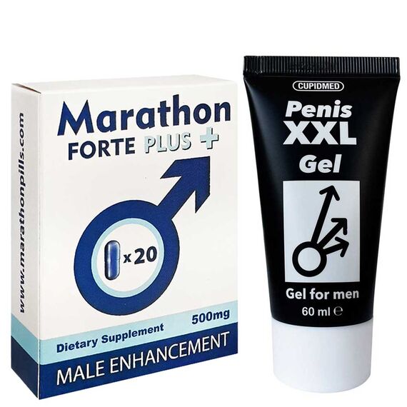 Maraton Forte Plus 20 capsule + Penis XXL Gel Marire Penis 60ml pret mic