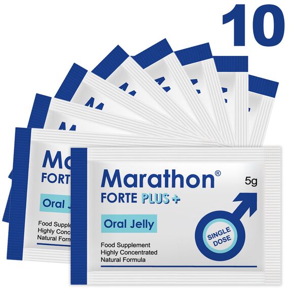 Maraton Forte Oral Jelly - Jeleu comestibil pentru bărbați - 10 bucăți pret mic